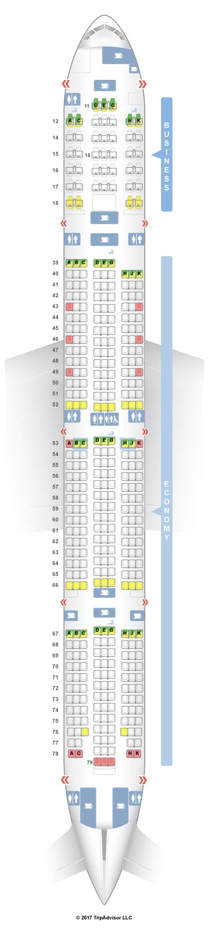 cathay boeing 777-300 seat map